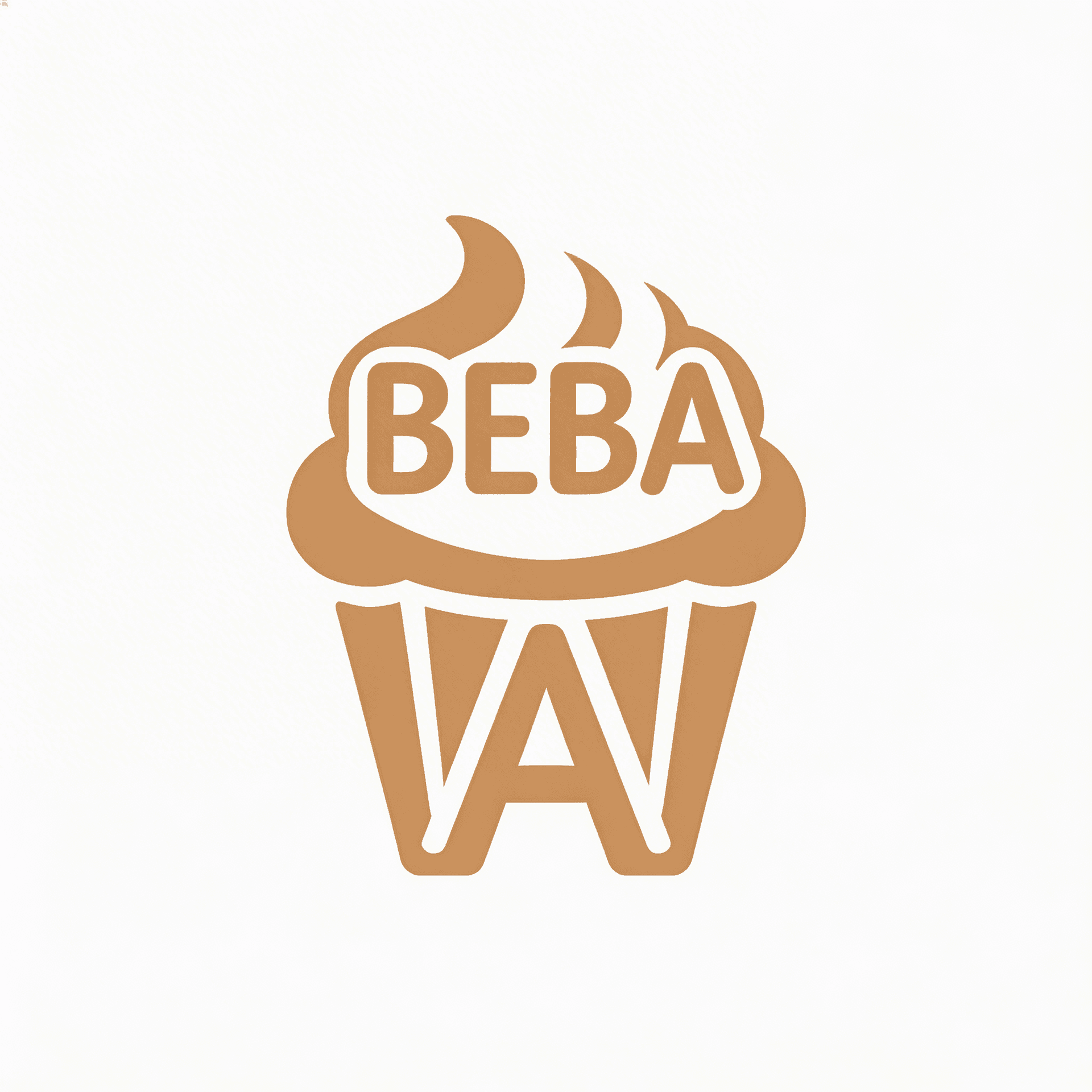 AI generated: create professional logo for bakery called beba