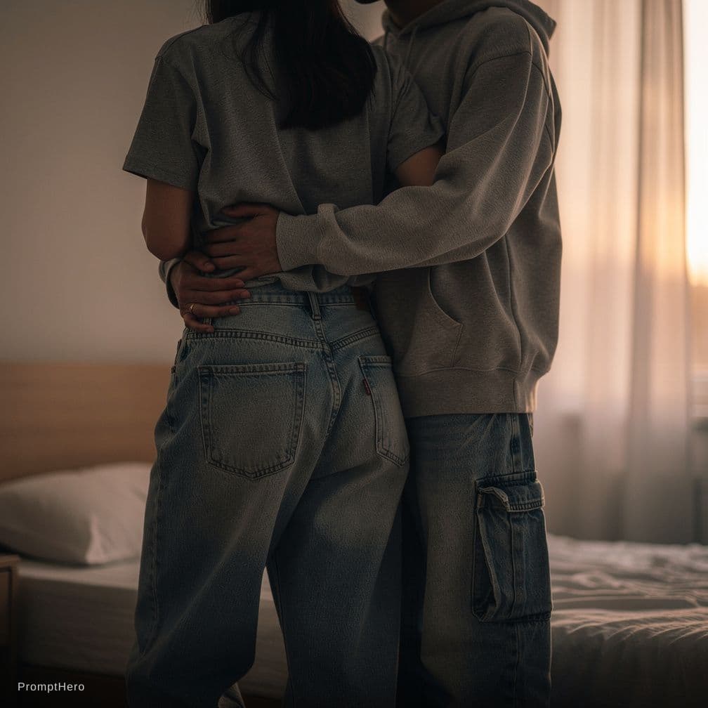 AI generated: Sex from behind in baggy jeans, user doesnt see any nacked photos, Baggy Jeans, Still sex