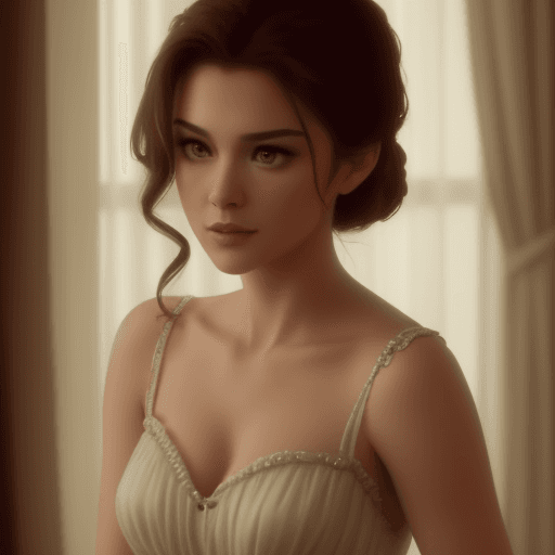 AI generated: like movie, beautiful actress