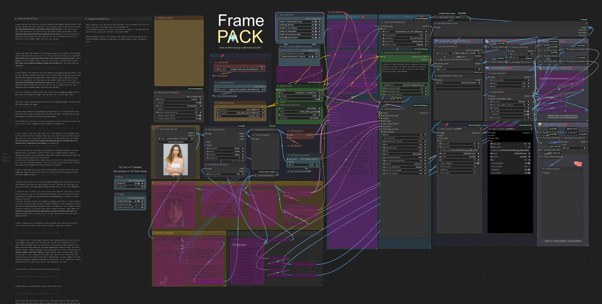 FramePack 💎 img2vid / txt2vid with LoRa Workflow