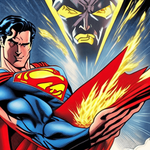 AI generated: superman is burning toast with his laser eyes