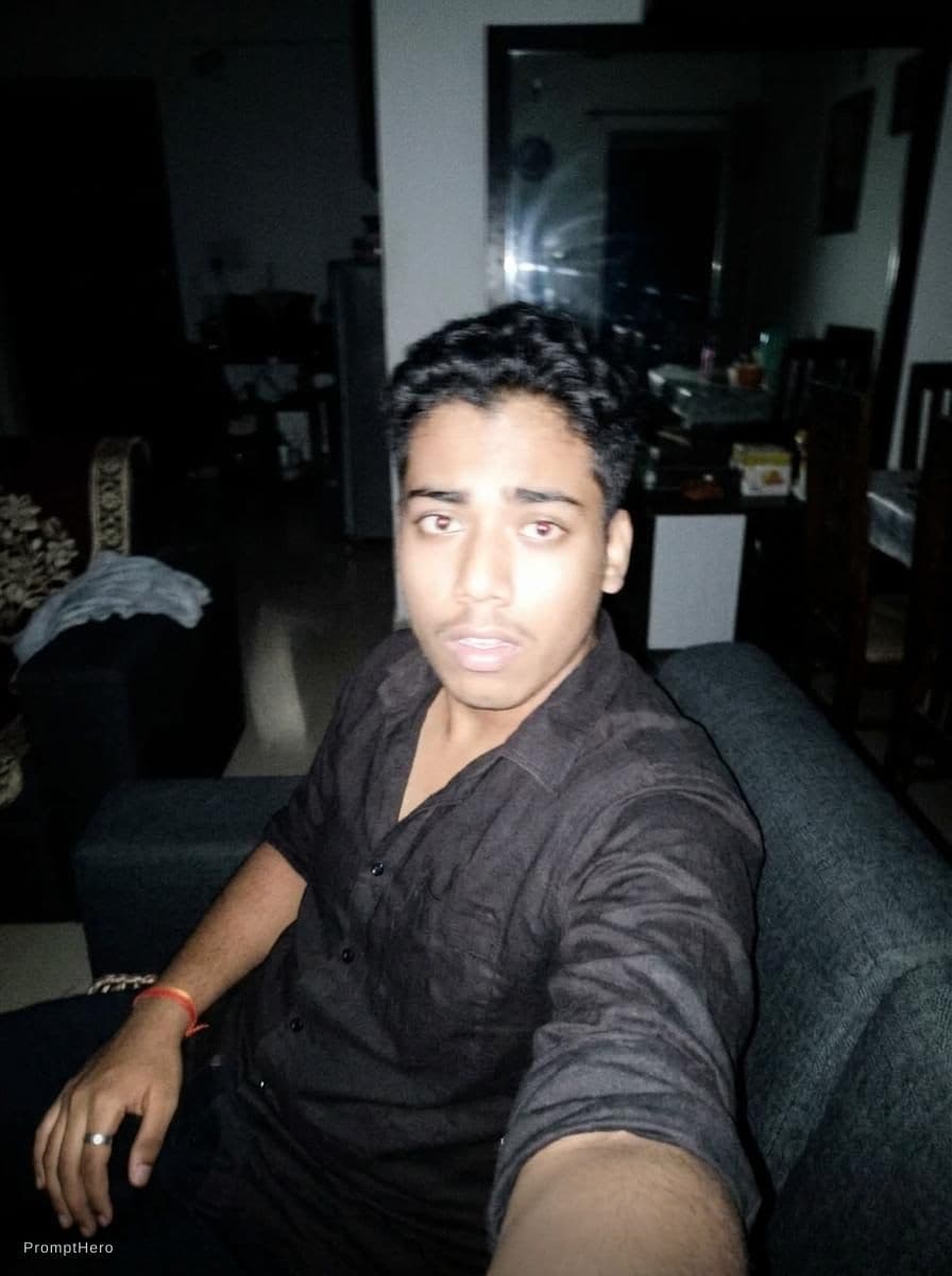 AI generated: Using the uploaded reference photo, create a standard iPhone selfie with flash. There's no clear sub...