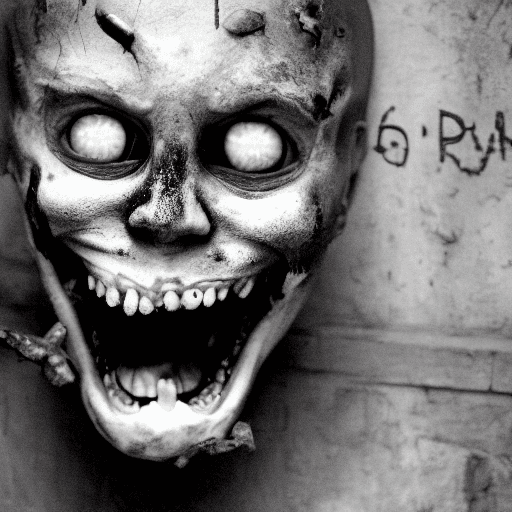 AI generated:  a horror beyond my comprehension staring at me, with massive, terrifying eyes and a crazed smile. i...