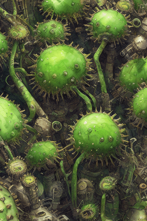 AI generated: 8k greenpunk illustration,high resolution,realistic details, Watercolor, trending on artstation, sha...