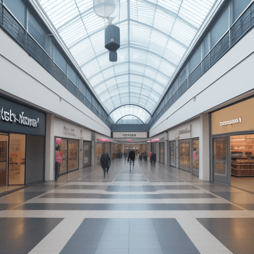 AI generated: Shopping centre