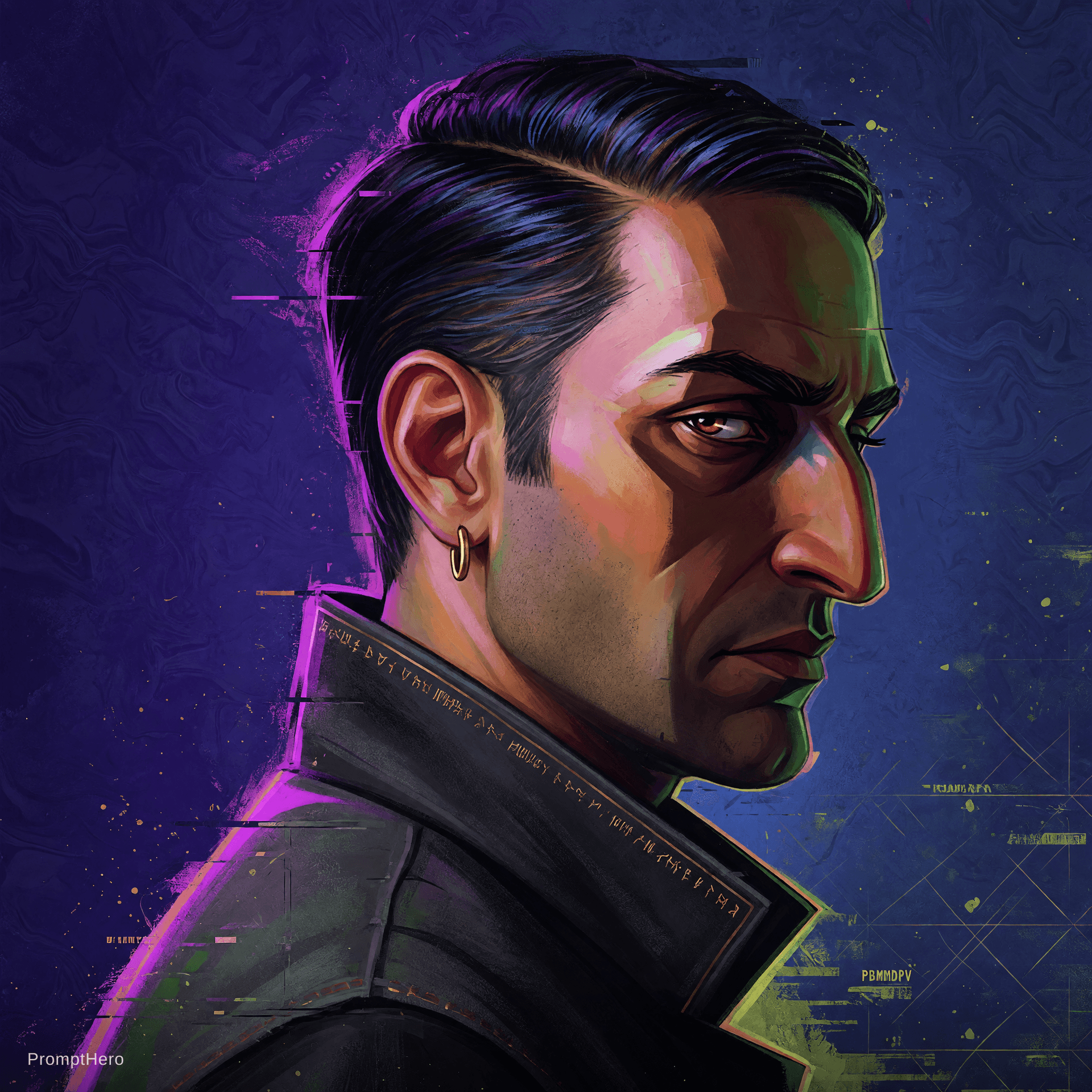 AI generated: a portait of a man --ar 3:4 --profile pbmmdpv --stylize 200