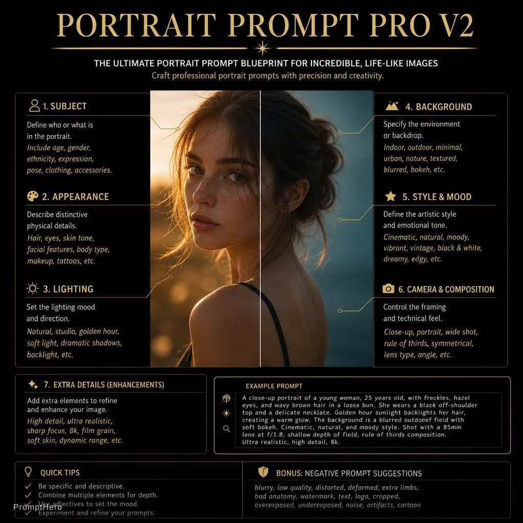 AI generated: PORTRAIT PROMPT PRO V2 