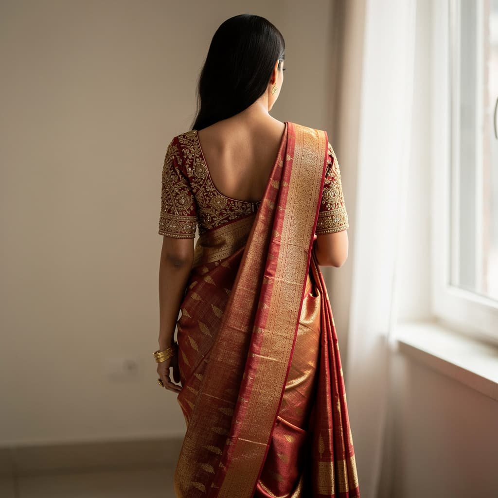 AI generated: show her ass in saree