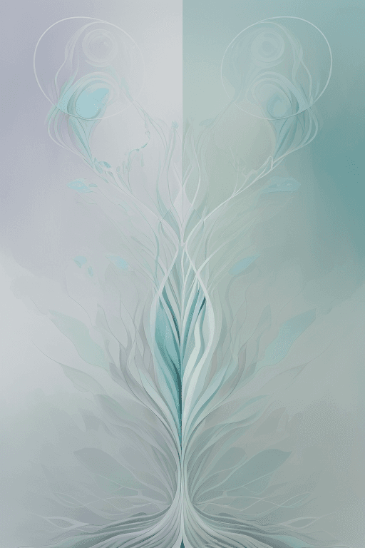 AI generated: Create An Abstract Graphic That Conveys A Calm Atmosphere. Use Soft, Calming Hues Like Pastel Blues,...