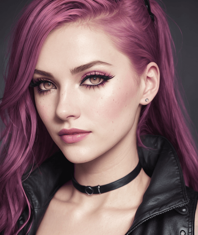AI generated: {Jeanette Voerman} 18 y.o. , vampire the masquerade bloodlines fashion, [ (dripping mascara:1.1) : d...