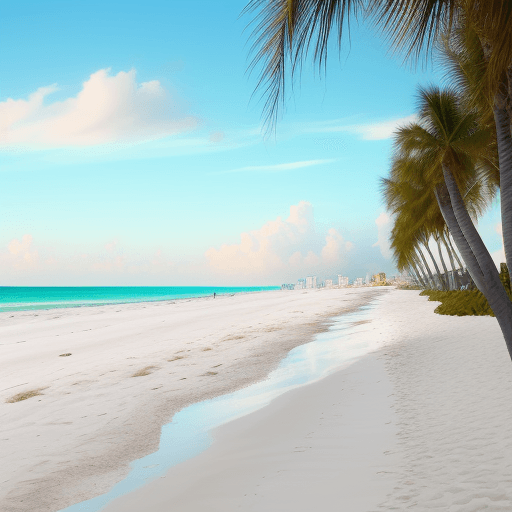 AI generated: siesta key beach
