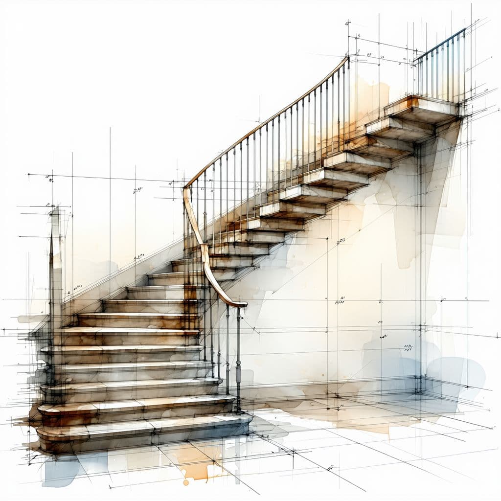 AI generated: UN escalier relie deux écoles.
le premier ecole se trouve à la premiers extrémité de l'escalier.
le ...