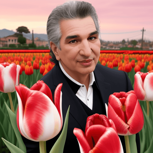 AI generated: tulipán enamorado