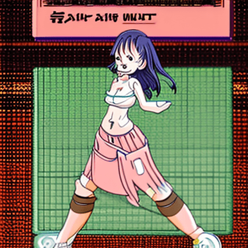 AI generated: Cute girl, sweaty, lifting her skirt, showing wet pussy, blushing, hairy anime pussy 