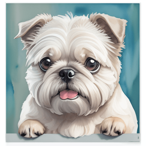 AI generated: a poster "A Family Veterinarian" with a West Highland Terrier watercolor portrait, on the bottom of ...
