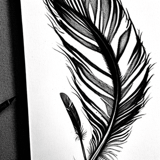 AI generated: feather 
Style: hyper detailed pencil sketch