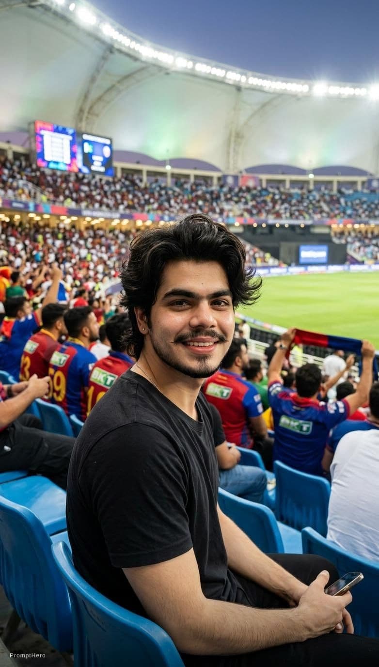 AI generated: A stadium sitting click
