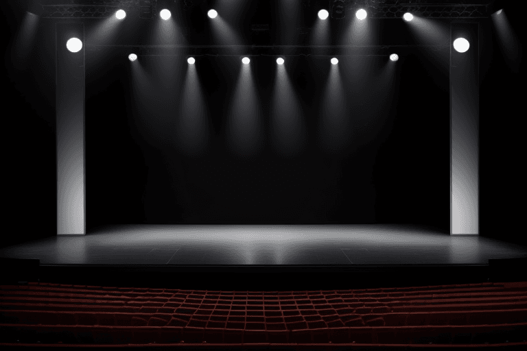 AI generated: empty stage