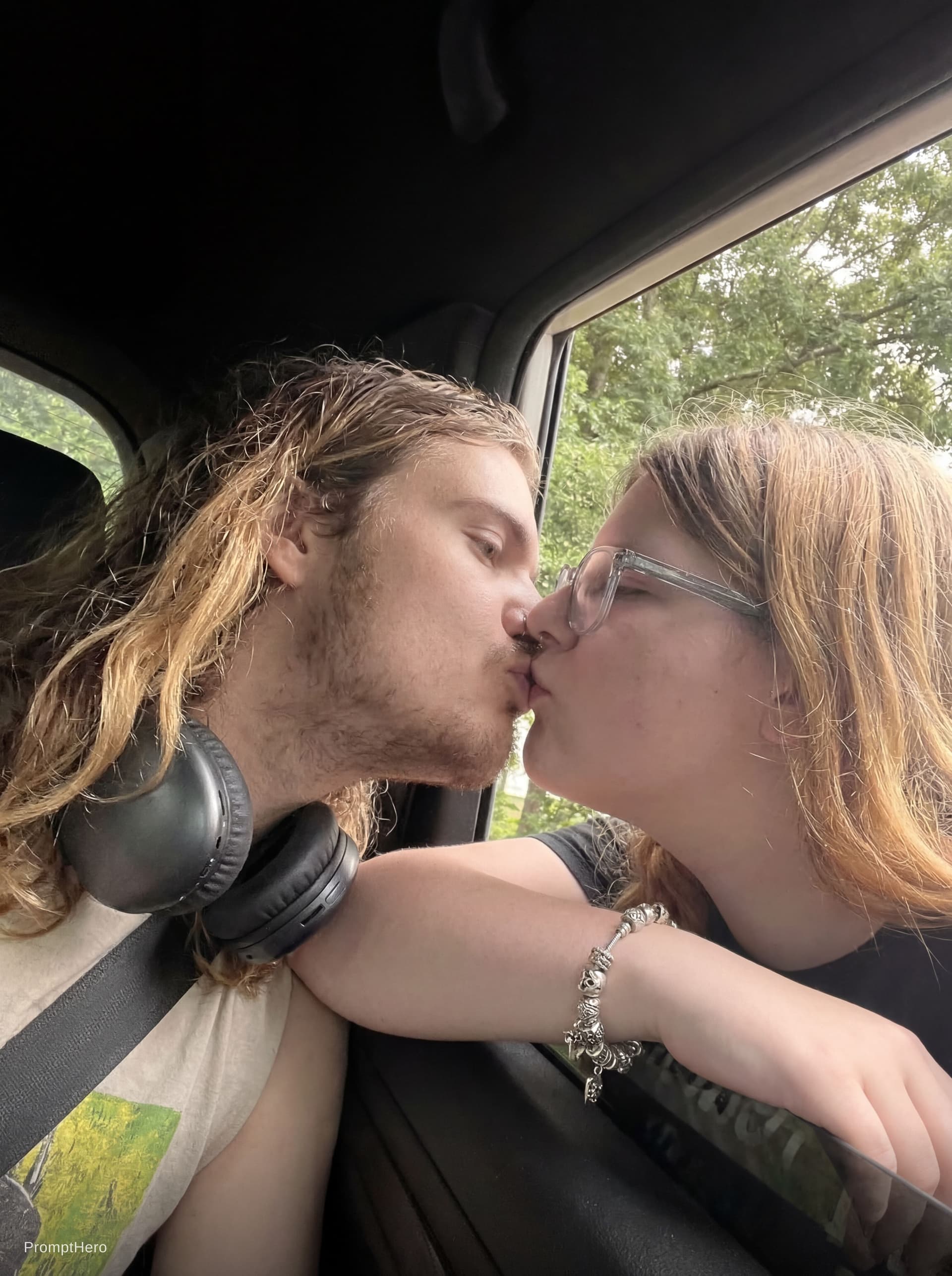 AI generated: Have these two kiss