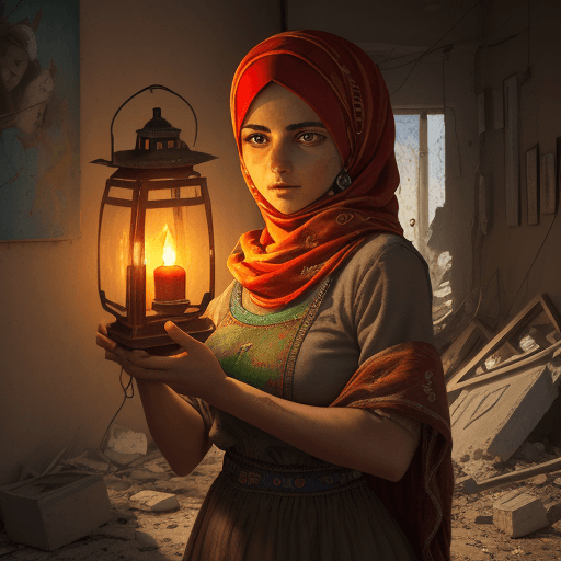 AI generated: Generate a striking, emotionally charged artwork that represents hope, resilience, and the indomitab...