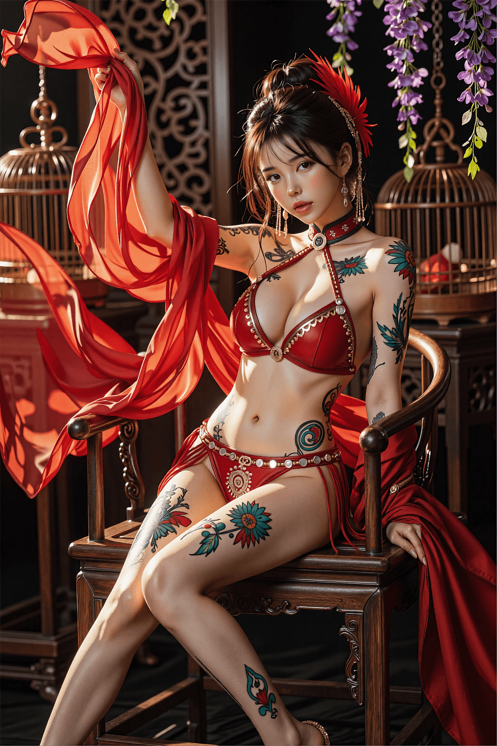AI generated: A detailed and artfully composed, photorealistic image. Setting & Subject: The image features a youn...