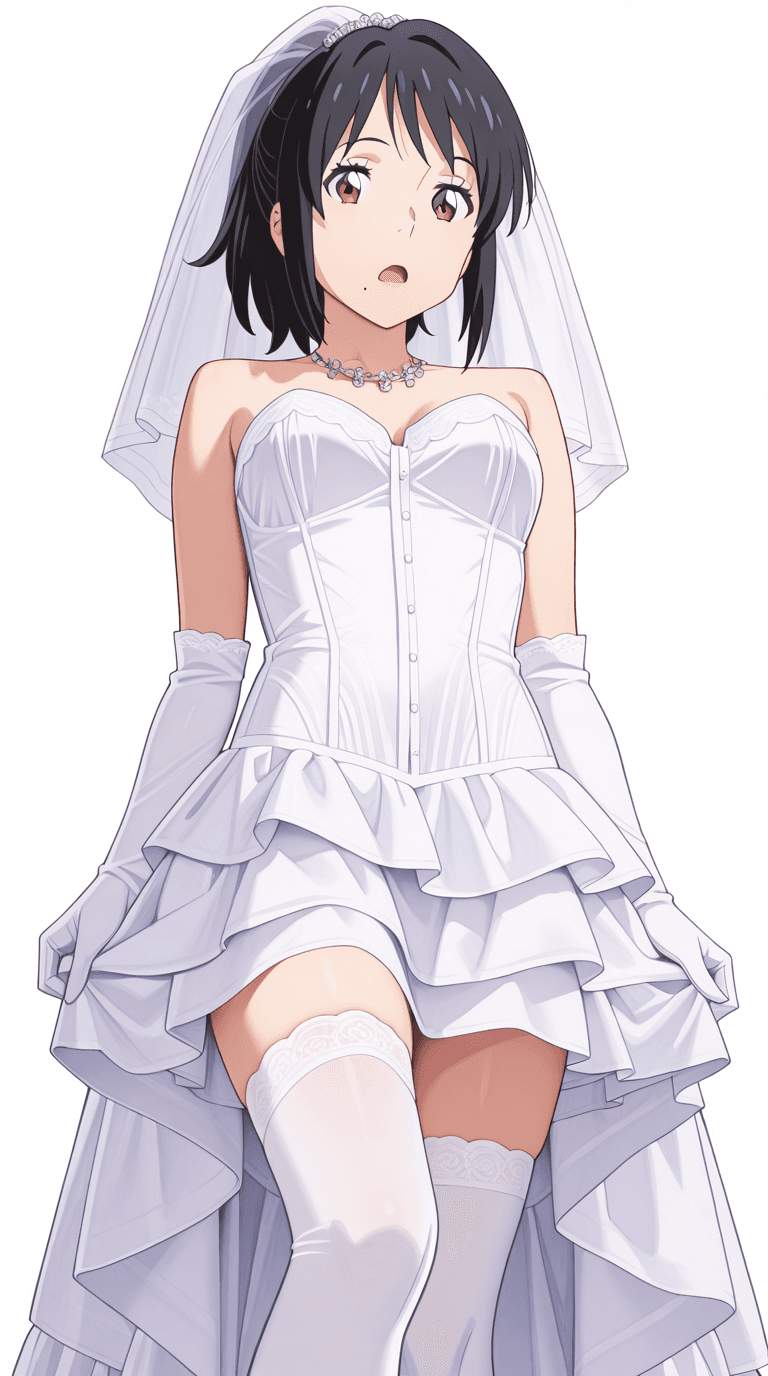 High-Low Wedding Dress - Clothing - COMMISSION