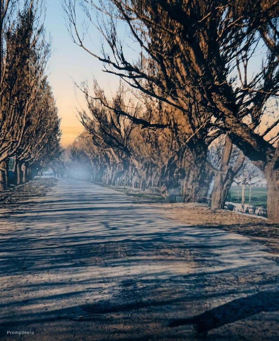 AI generated: Early morning view