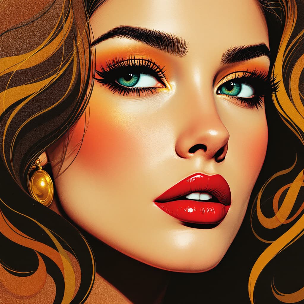 AI generated: illustration reflecting new pop art mixed with art deco art, realism style illustration stylize 750....