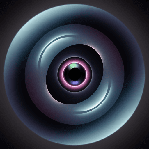 AI generated: person with torus eyes
