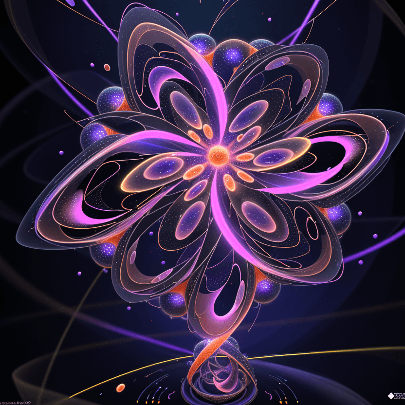 AI generated: The Nanoparticle Swarm - A mesmerizing phenomenon of luminous particles, swirling in an ever-changin...