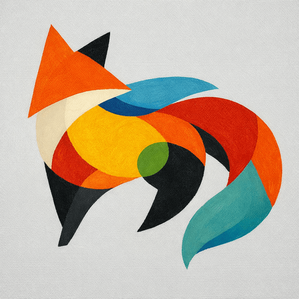 AI generated: Create an abstract artwork that looks like something a human would make. The artwork itself should b...