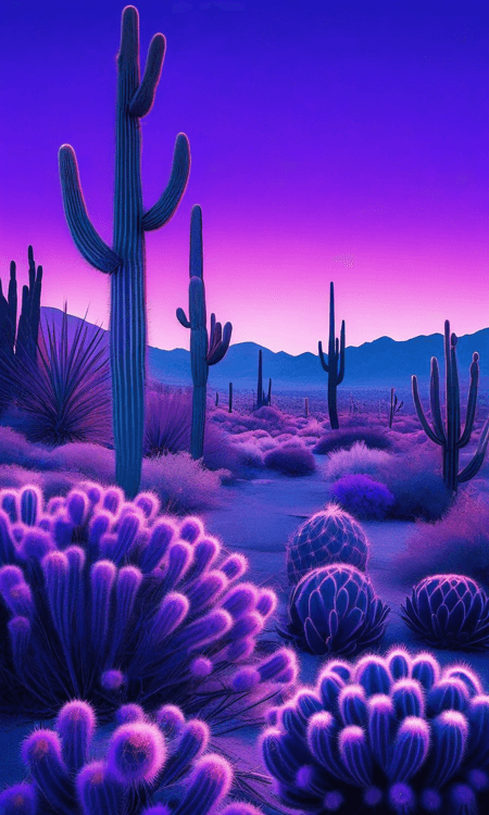 Purple & Blue