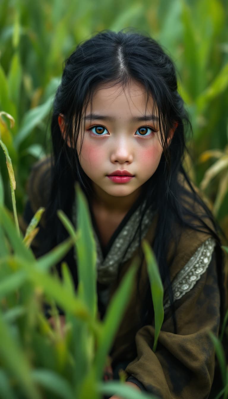 AI generated: a professional photo of a eleven year Vietnamese girl,(futuristic),(masterpiece), (realistic), (perf...