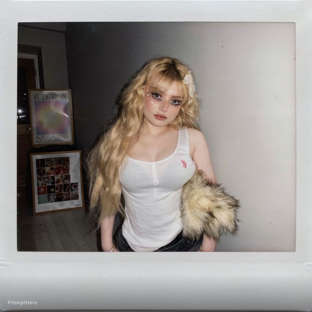AI generated: high-quality photo portrait, shot on a Polaroid camera, double eyelid --ar 34:65 --style raw