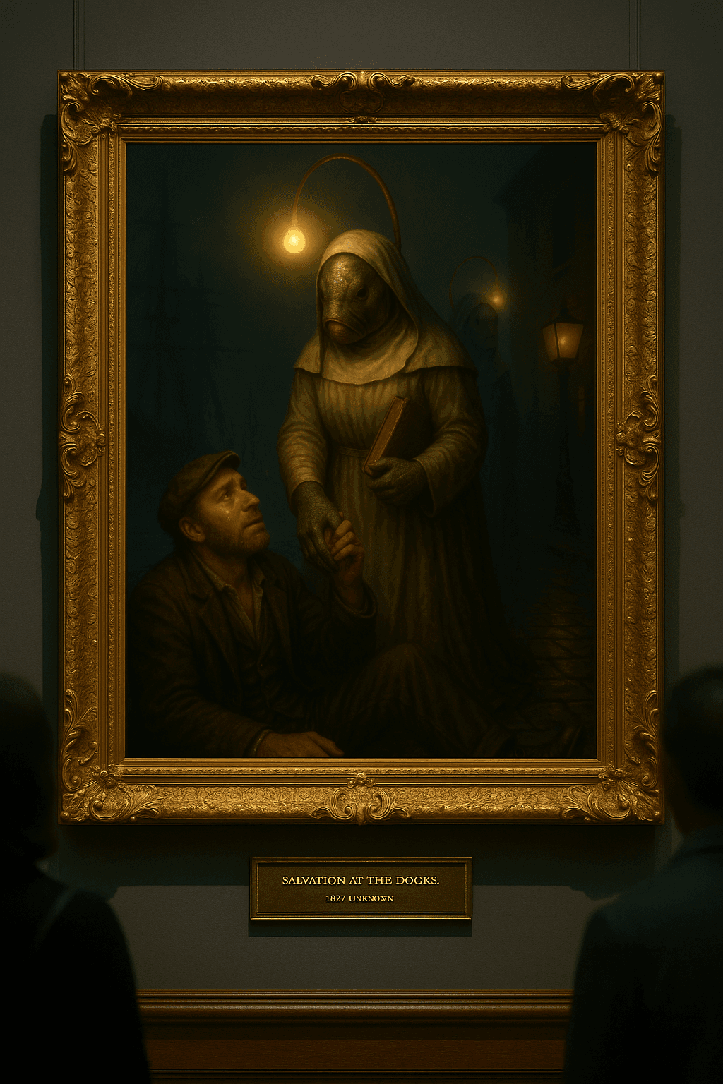 AI generated: Photorealistic cinematic image styled like a Baroque oil painting, with dramatic chiaroscuro lightin...