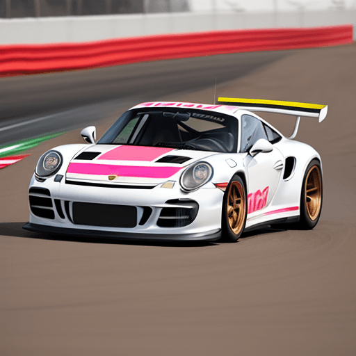 AI generated: woman, drifting, sitt down, porsche 911 carrera gt3, formula drift, eating pizza, pizza hut