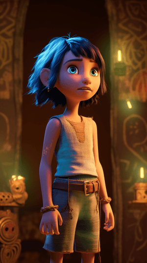 AI generated: Innovative and skilled animator in the ancient ruins, bringing characters to life, 3d, dramatic ligh...