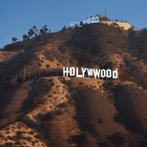 AI generated: The Hollywood Sign in California