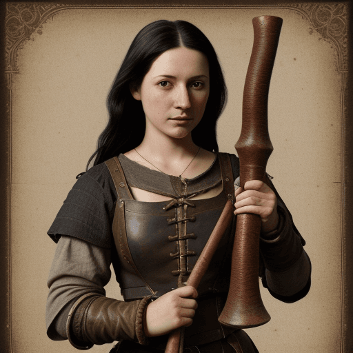 AI generated: Blunderbuss in hand, medieval, engineer, leather jerkin, renaissance, dirty looking, Pouch over shul...