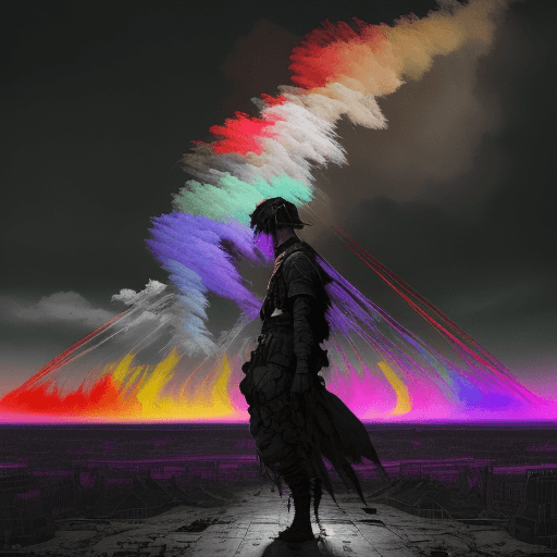 AI generated: 
Dans un monde déchiré par le chaos de la Seconde Guerre mondiale, imaginez une scène apocalyptique ...