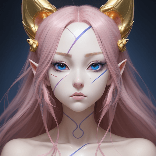 AI generated: beautiful, cute, mysterious. perfectly beautiful twist, astonishing, amazing, golden. anime, symmetr...