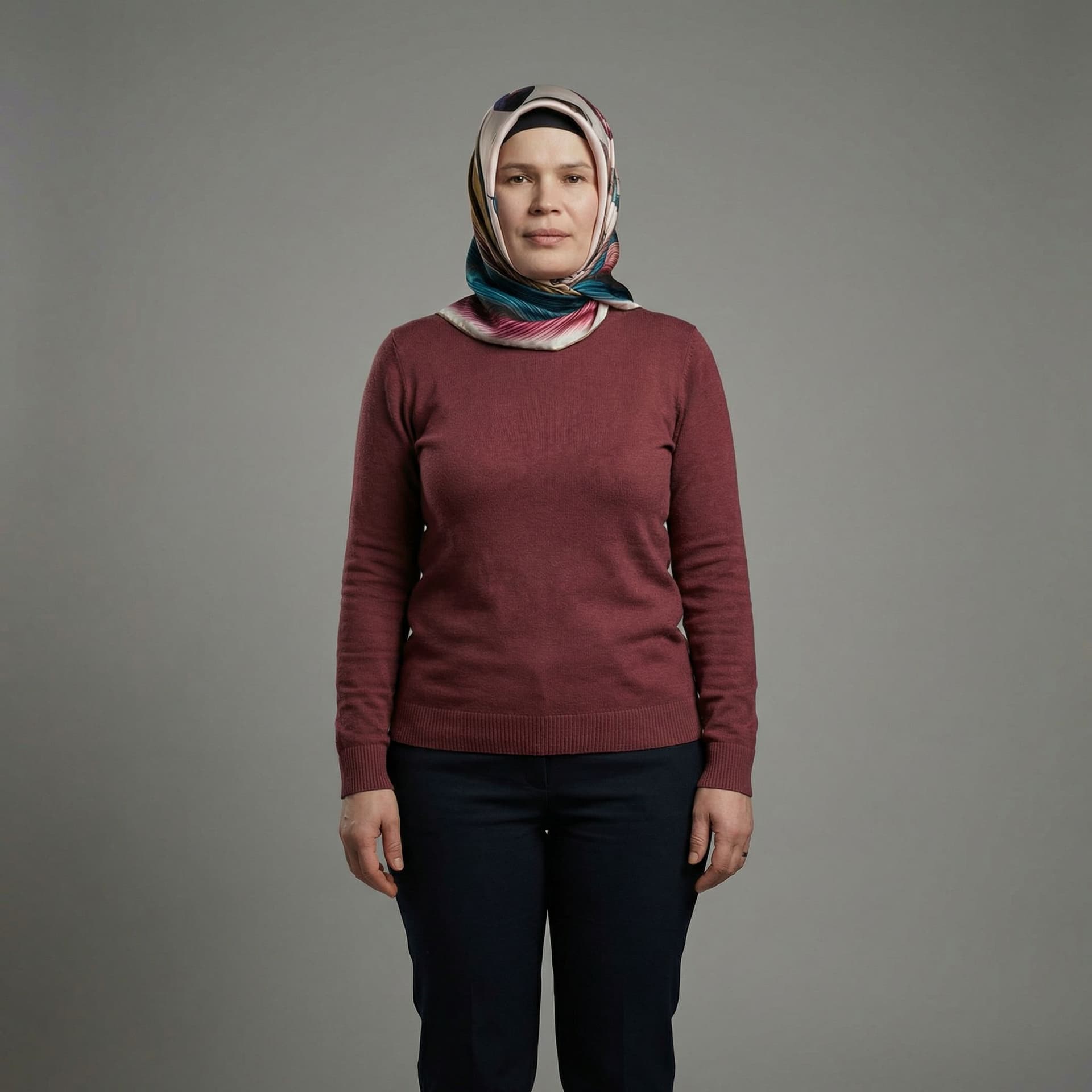 AI generated: Same face as the reference image, full body female character, height 176 cm, balanced proportions wh...