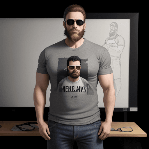 AI generated: male 35 years old, height 176, weight 76 kilograms, lean build, muscular, dark hair five centimeters...
