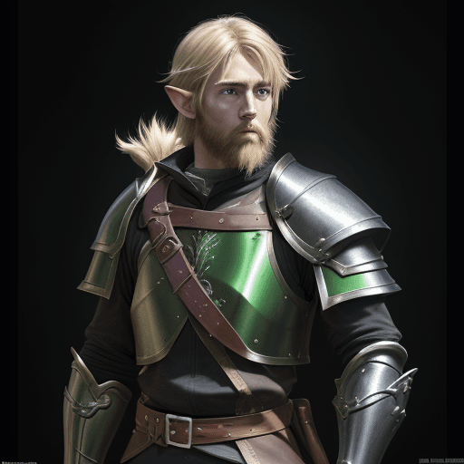 AI generated: masterpiece, concept art, centered, High-resolution hyper realistic 19 year old male Half-Elf male f...