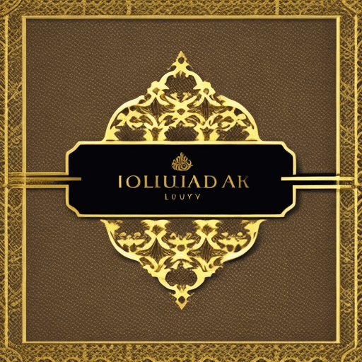AI generated: luxury brand logo, gold colors, cutout pattern --v 6.0