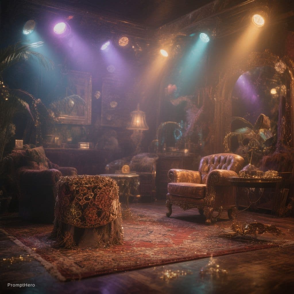 AI generated: Vip saloon back ground name