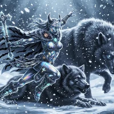 AI generated video:  perfect slow smooth fluid animation. Nordic music, blizzard effects and sound
Full-length masterpi...