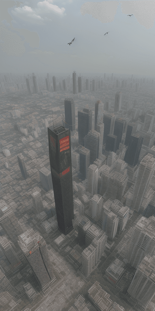 AI generated: masterpiece, best quality, 10000zombie , looked at bird  views ,  Bangkok city, scenery