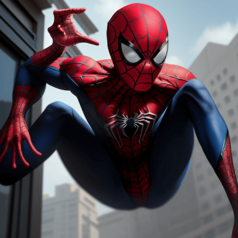 AI generated: Spiderman in an indian university completing the Metaverse assignment and professor getting amazed f...