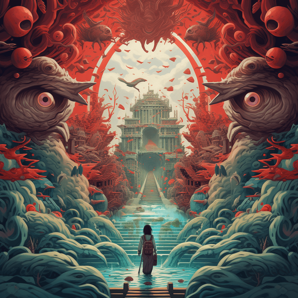 AI generated: Artbook cover for Daomubiji Book 